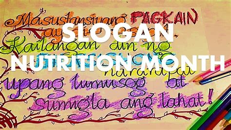 slogan tungkol sa kalusugan at nutrisyon|Tagalog Tungkol Sa Buwan Ng Nutrisyon Slogan Ideas .